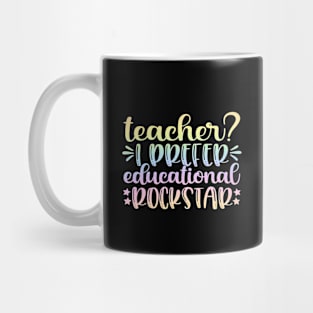 Teacher rockstar - teacher joke/pun Mug